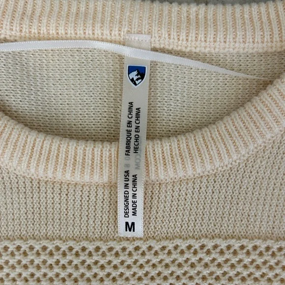 Kuhl Women's Cream Crew Neck Sweater - Picture 2 of 7